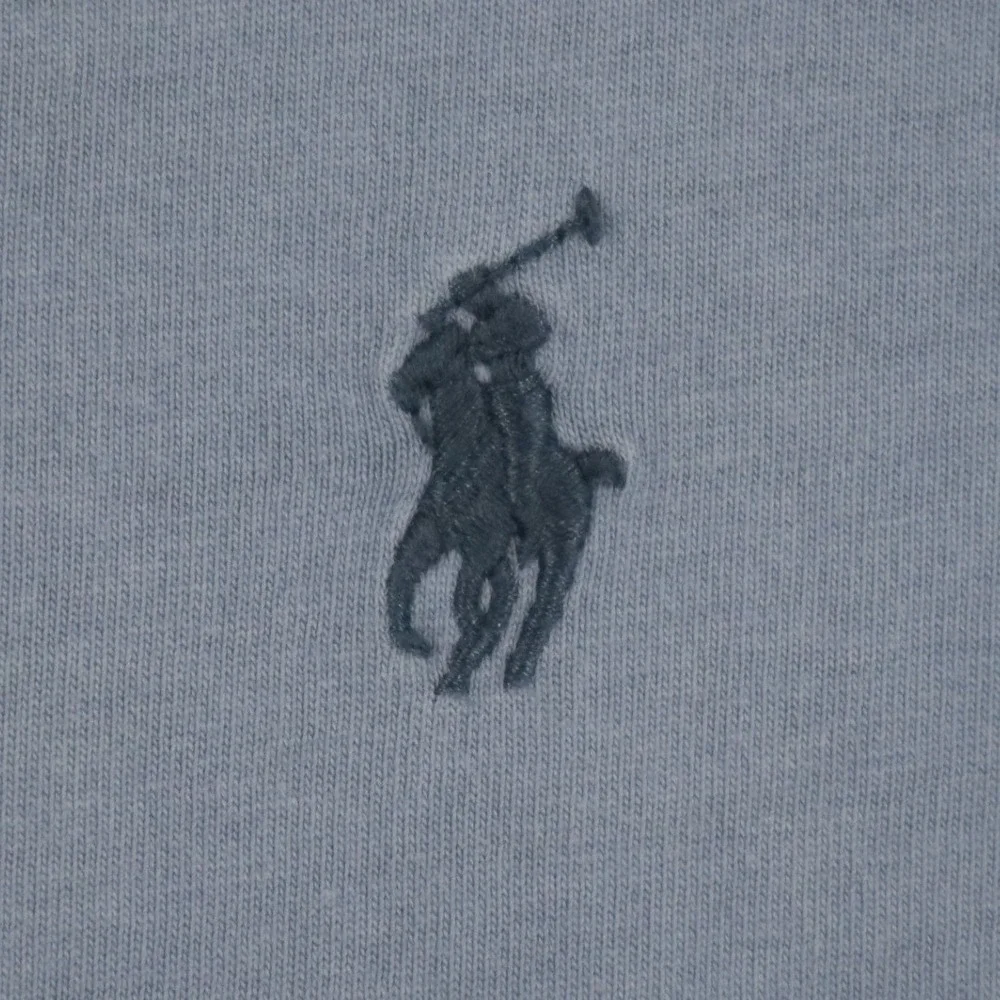 Polo Ralph Lauren V-Neck T-Shirt Mens XL Blue Long Sleeve Pony Logo Casual Wear